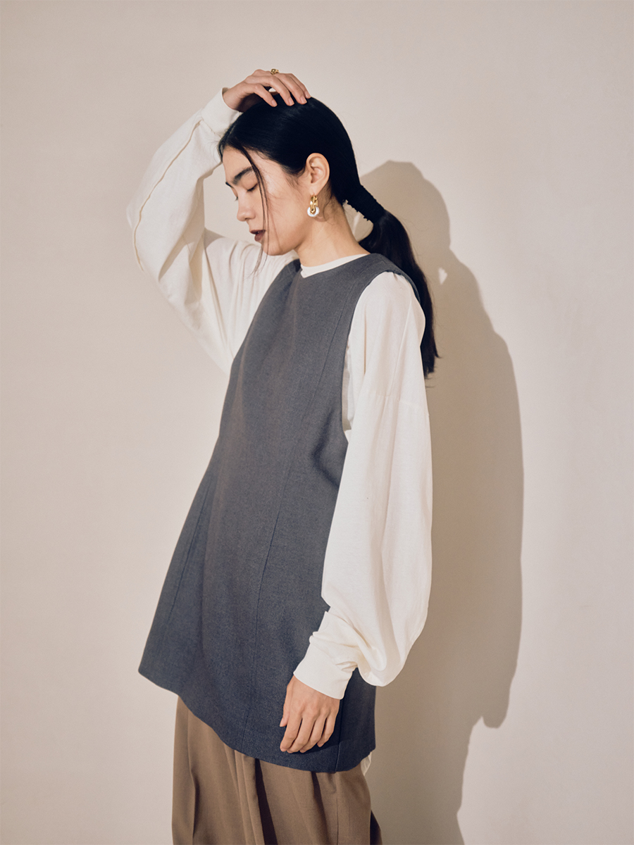 CURVE FORM LONG TEE