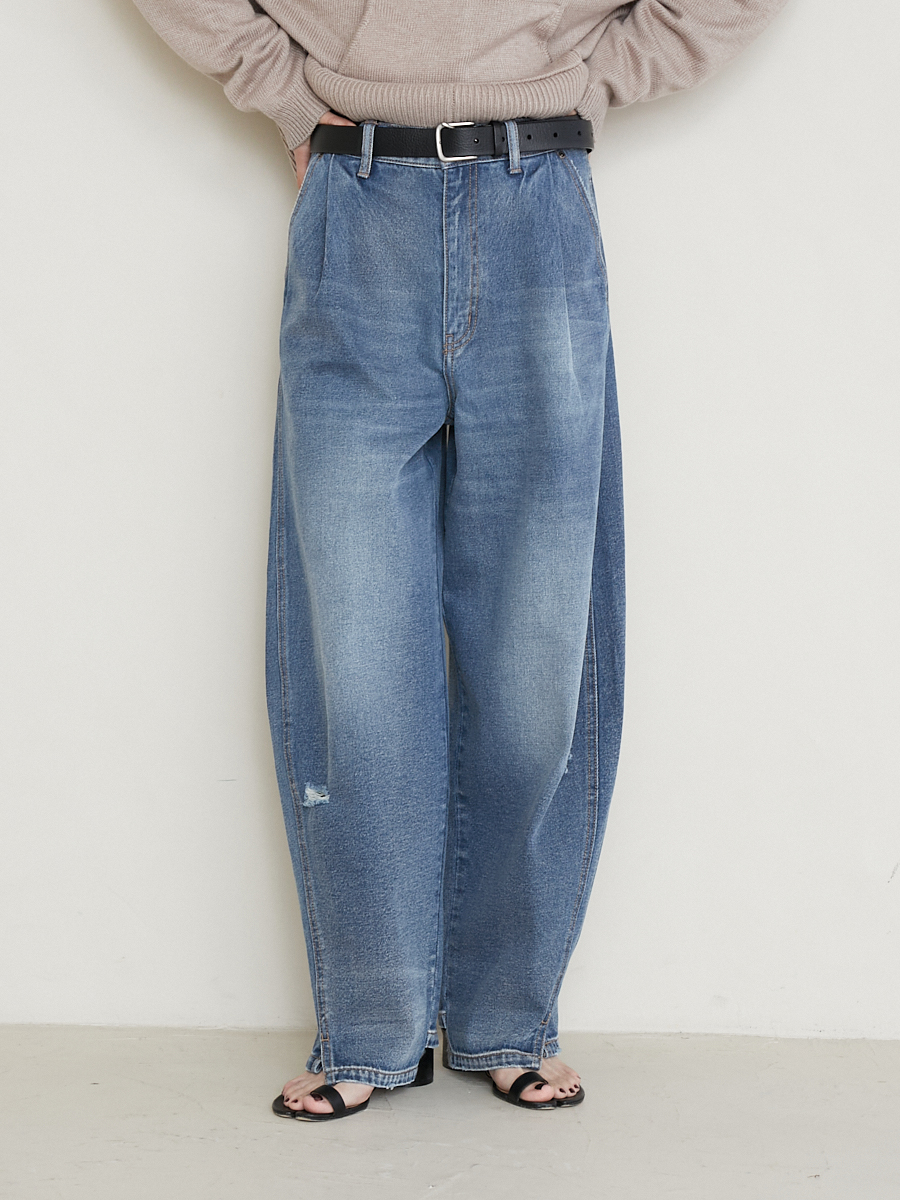 CURVED SEAM DENIM PT / PERSON & PEOPLE ONLINE STORE